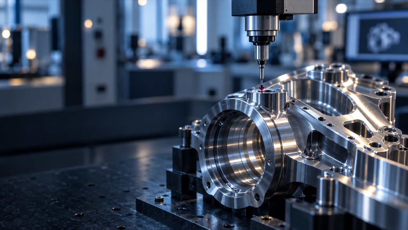 Precision measurement of a machined gear